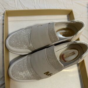 Michael Kors Felix Trainer Extreme Glitter Chain Mesh Sneakers